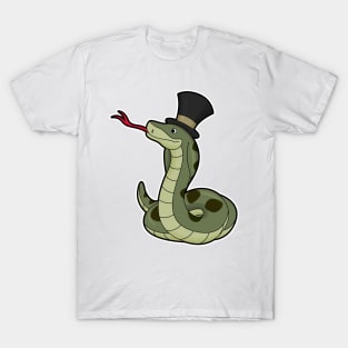 Snake as Gentleman & Hat T-Shirt